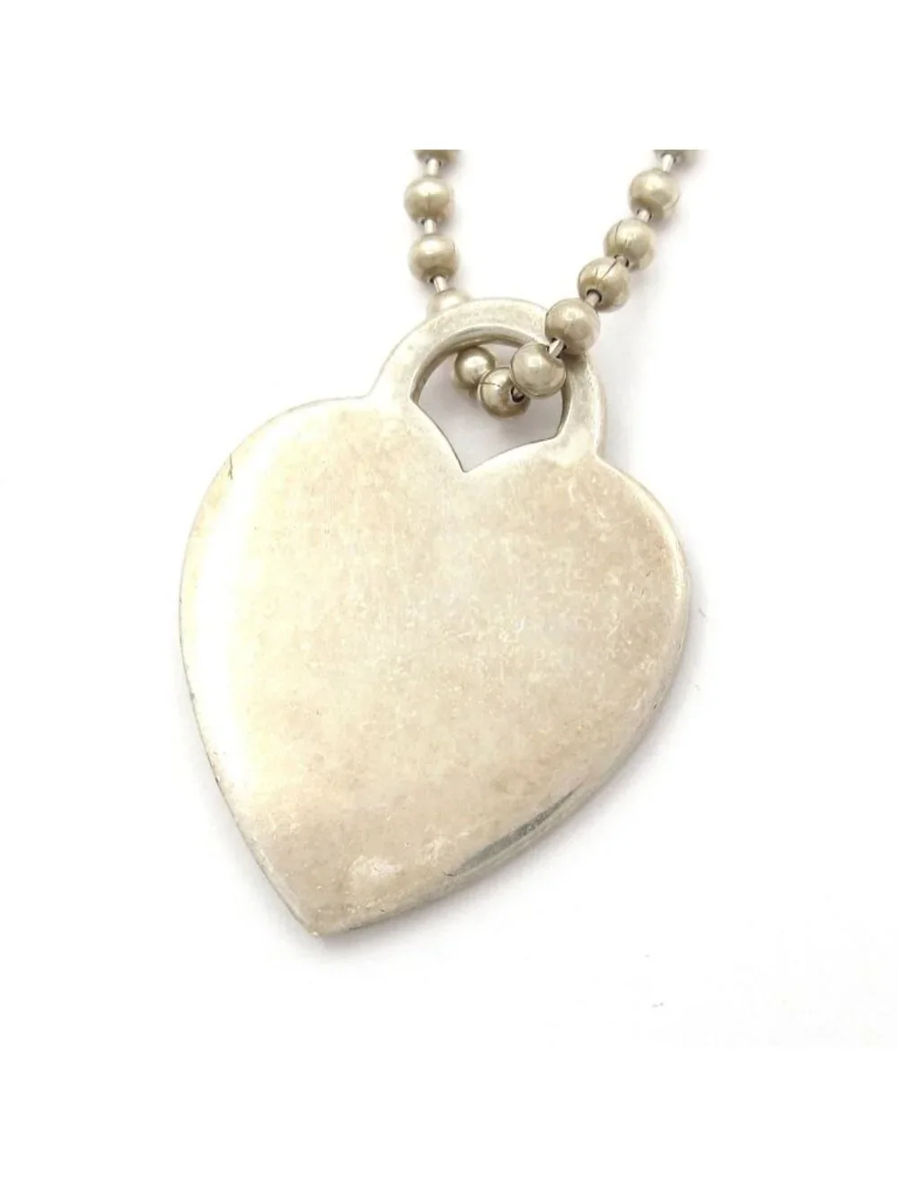 Tiffany & Co Necklace Return to Tiffany Heart Silver Ball Chain
